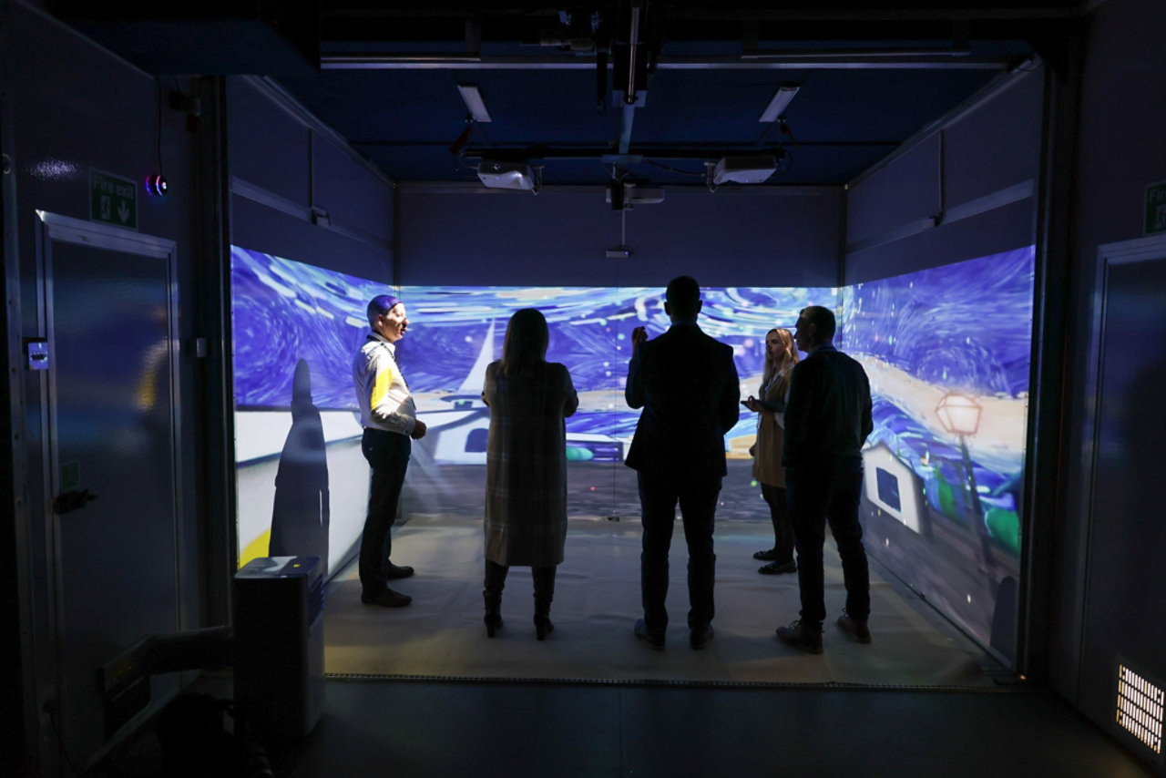 colleagues in security centre