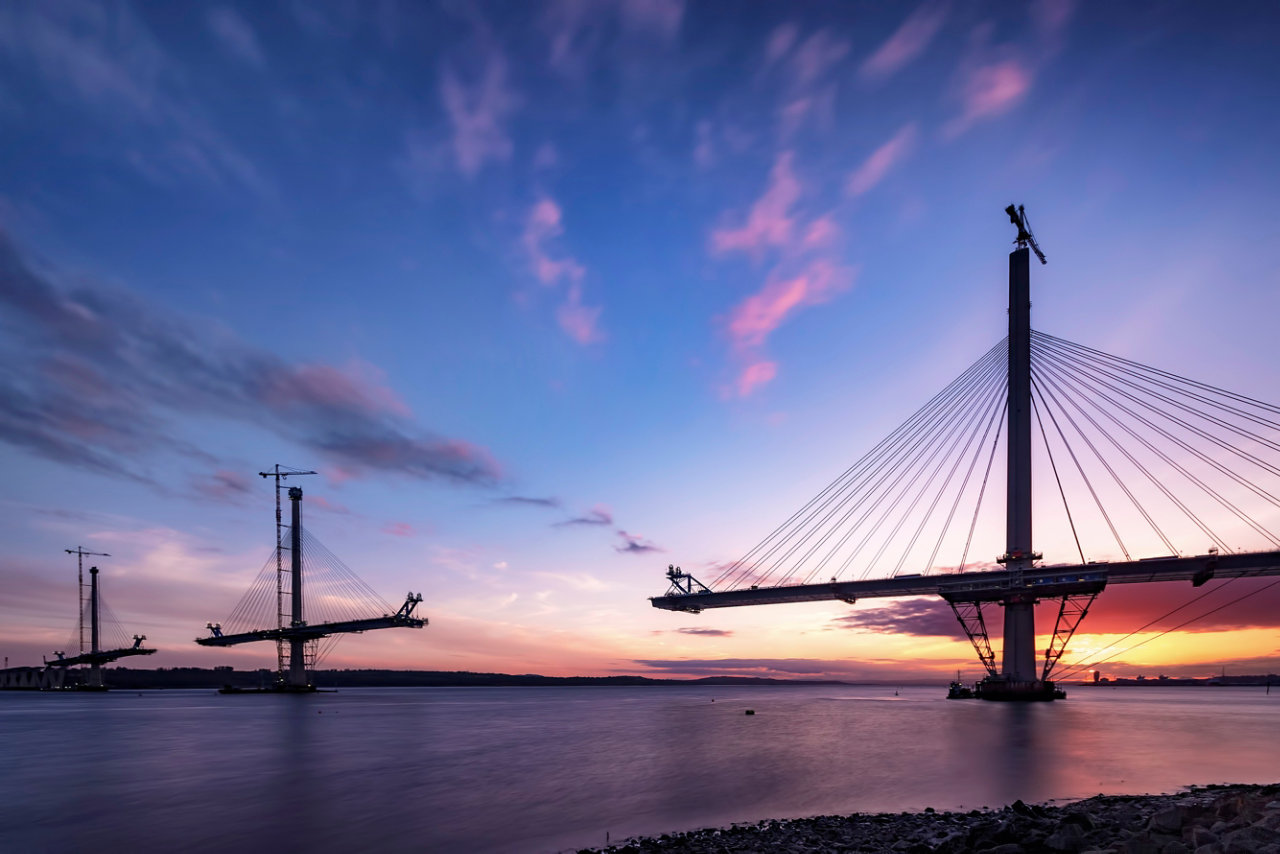 bridge at sunset