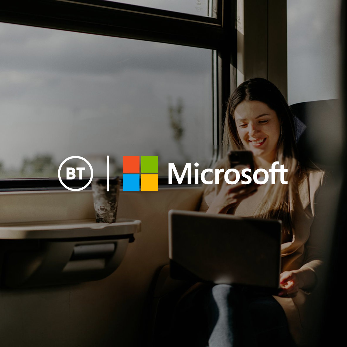 BT and Microsoft logos