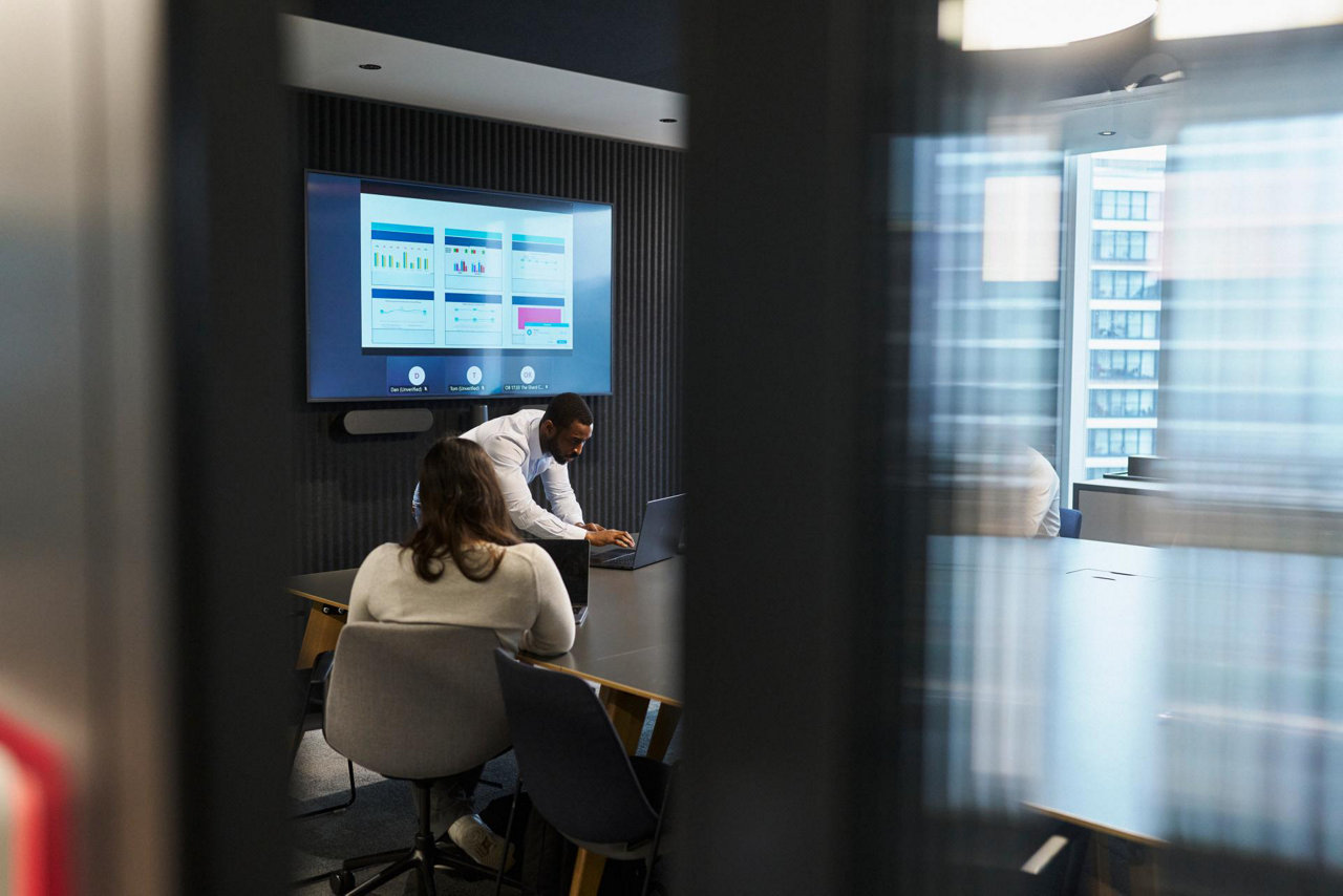 business people in an office