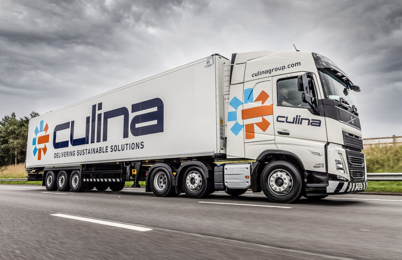 Image of Culina lorry in loading dock