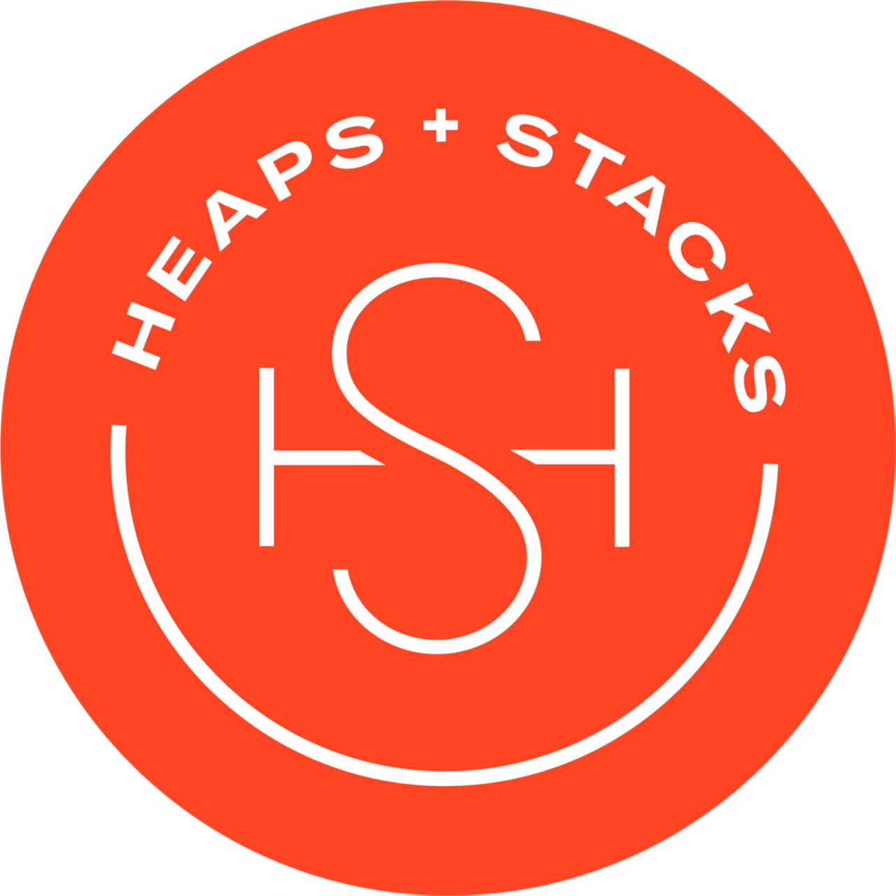 Heaps + Stacks logo