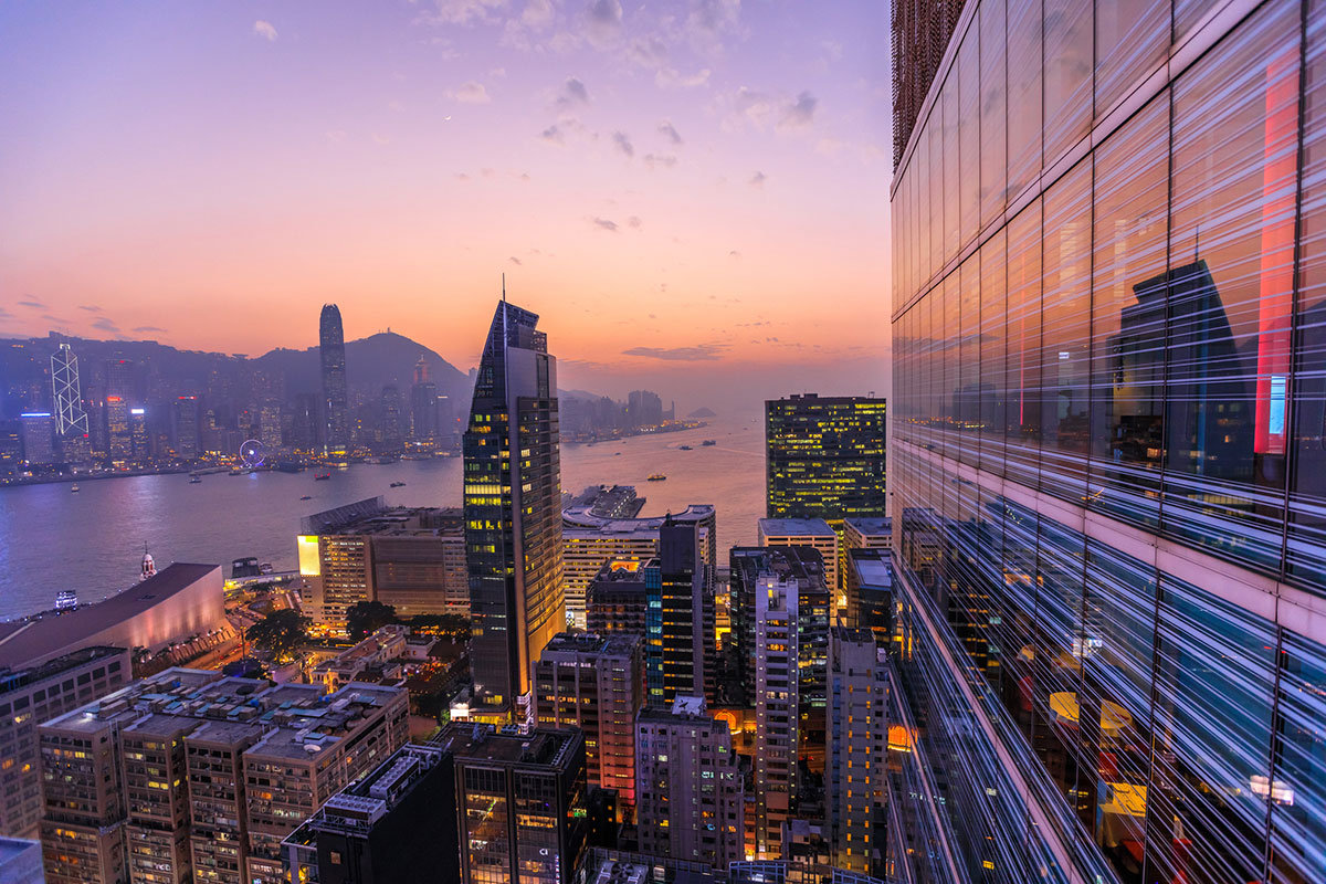 Hong Kong City buildings skyline