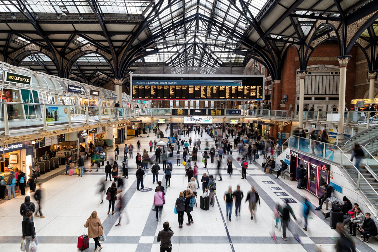 Liverpool Street Station in London