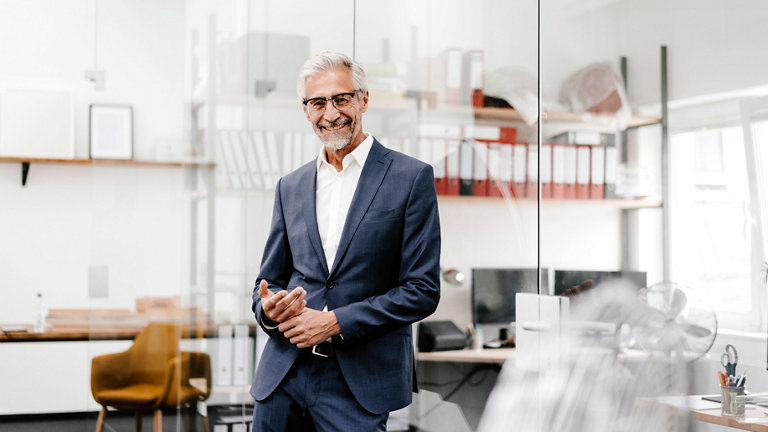 older man in suit
