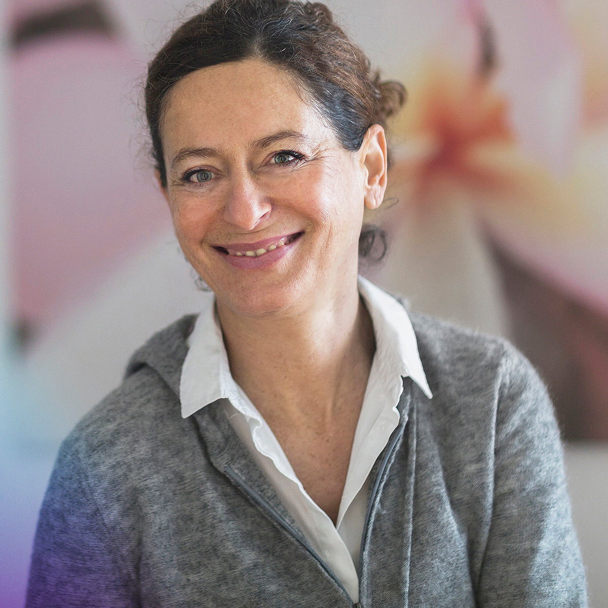 therapist looking towards camera