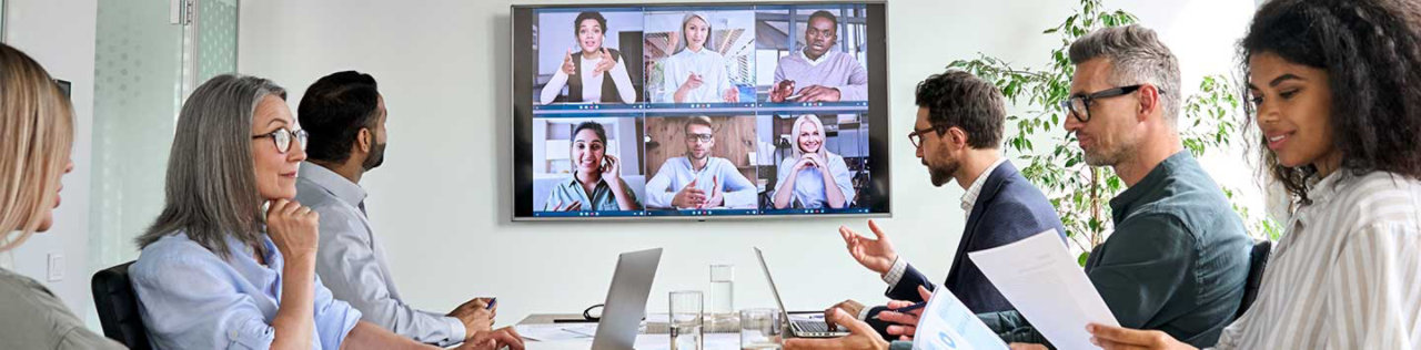 People in meeting room