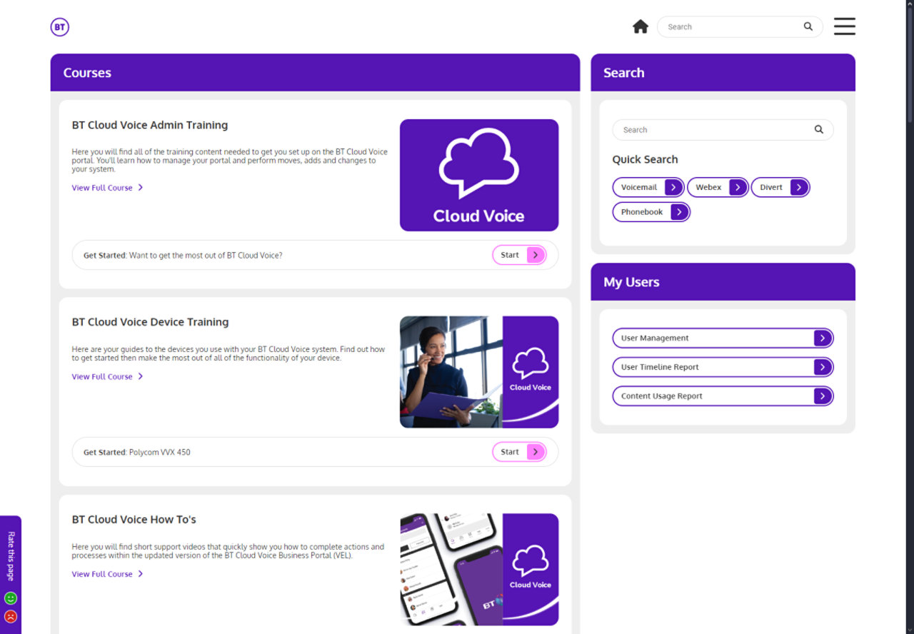 Cloud Voice training on the ucSKILLS website