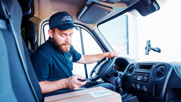 van delivery driver 